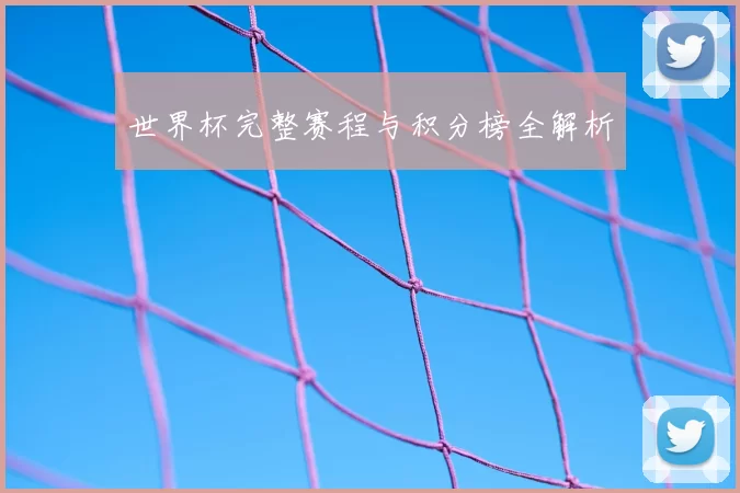 世界杯完整赛程与积分榜全解析