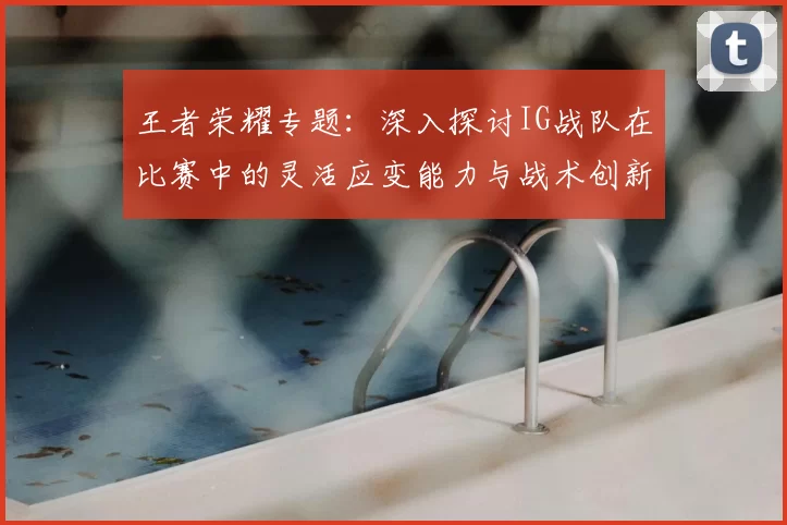 王者荣耀专题：深入探讨IG战队在比赛中的灵活应变能力与战术创新